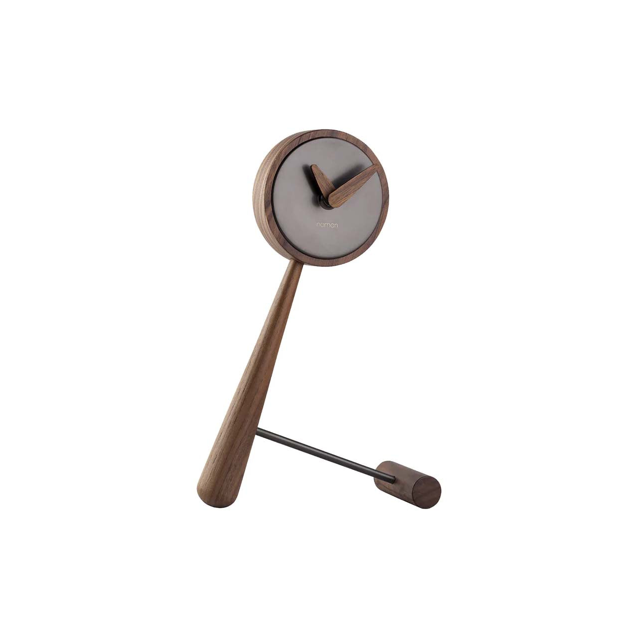 Mini Puntero Clock: Graphite Brass