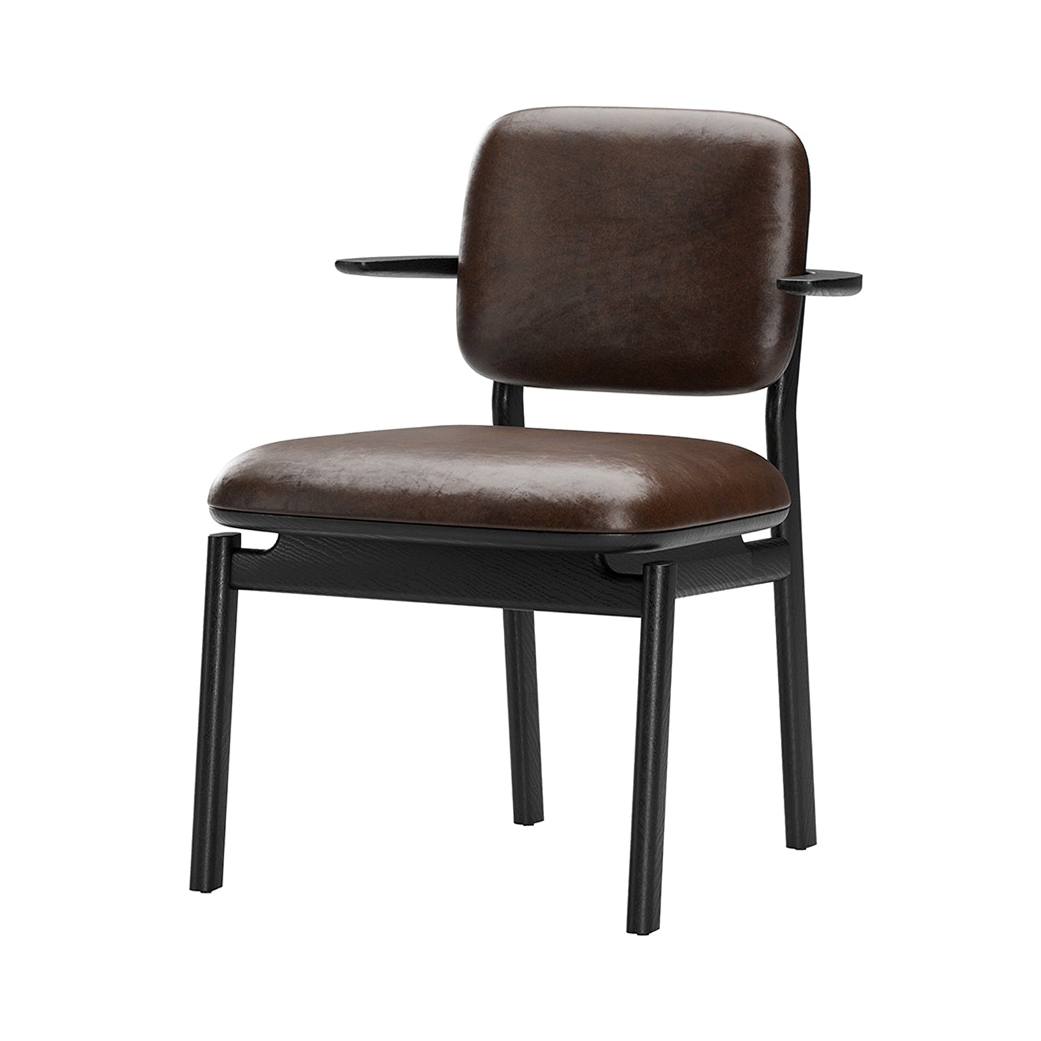 Marea Dining Chair: Black Oak