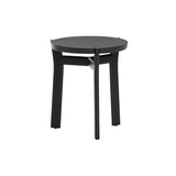 Marea Side Table: Black Oak