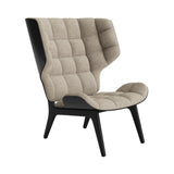 Mammoth Lounge Chair: Front Upholstered + Black Oak