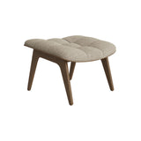 Mammoth Ottoman: Front Upholstered + Light Smoked Oak