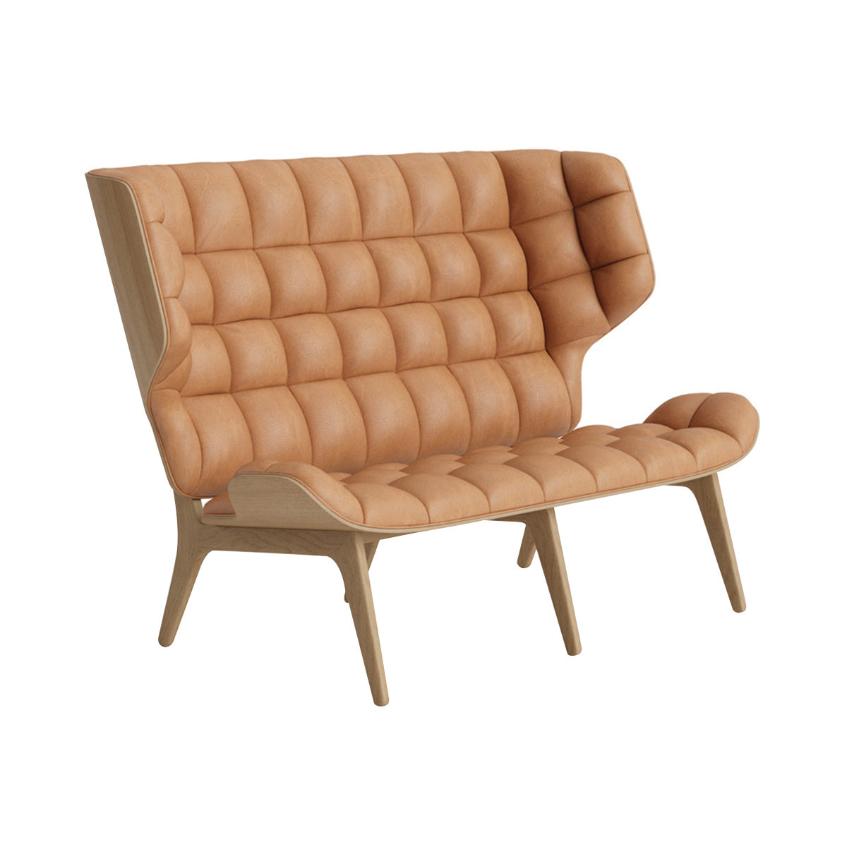 Mammoth Sofa: Front Upholstered + Natural Oak