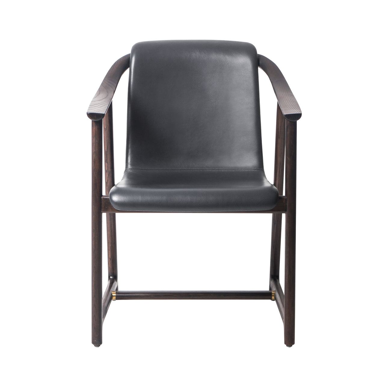 Mandarin Dining Chair: Dark Brown Oak
