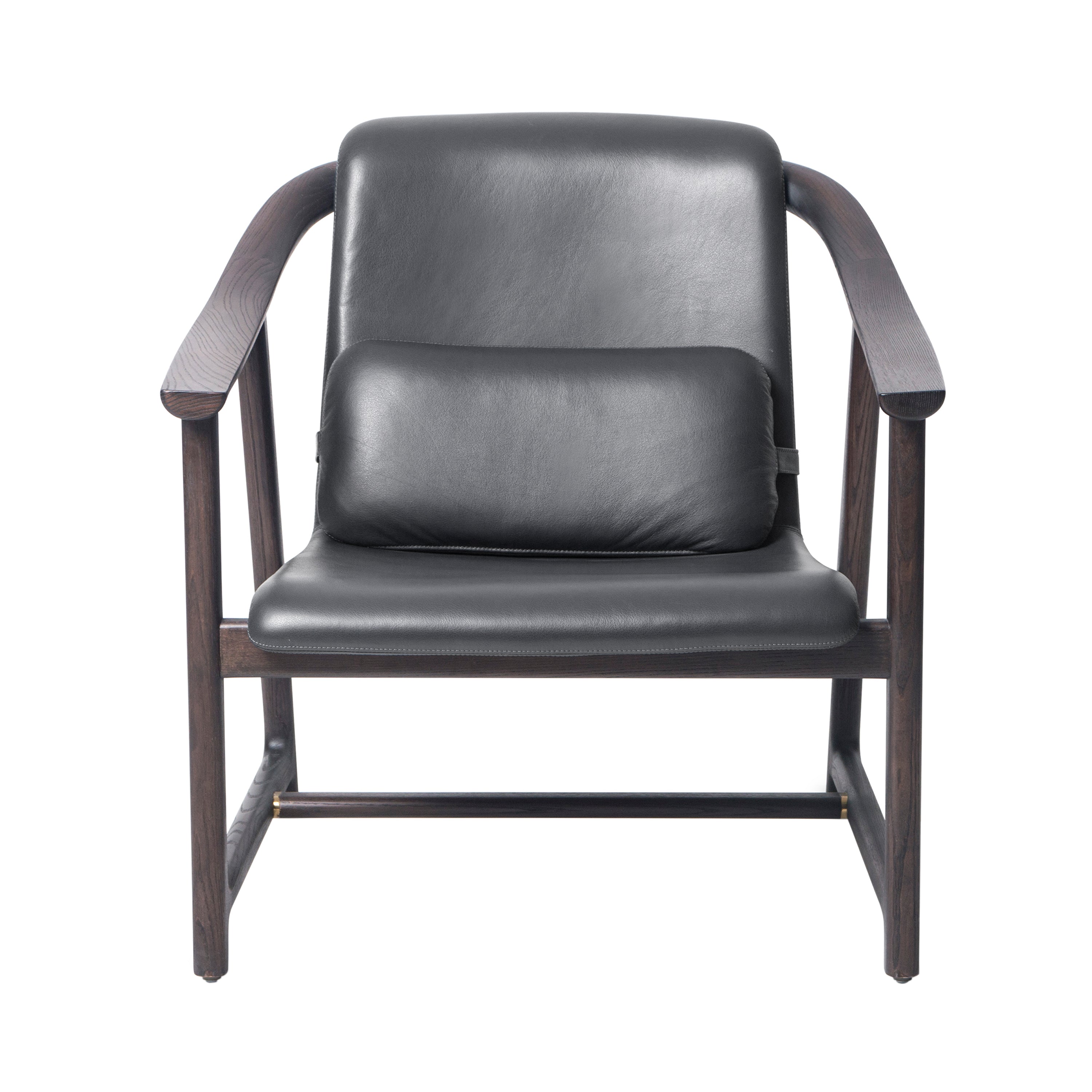 Mandarin Lounge Chair: Dark Brown Oak