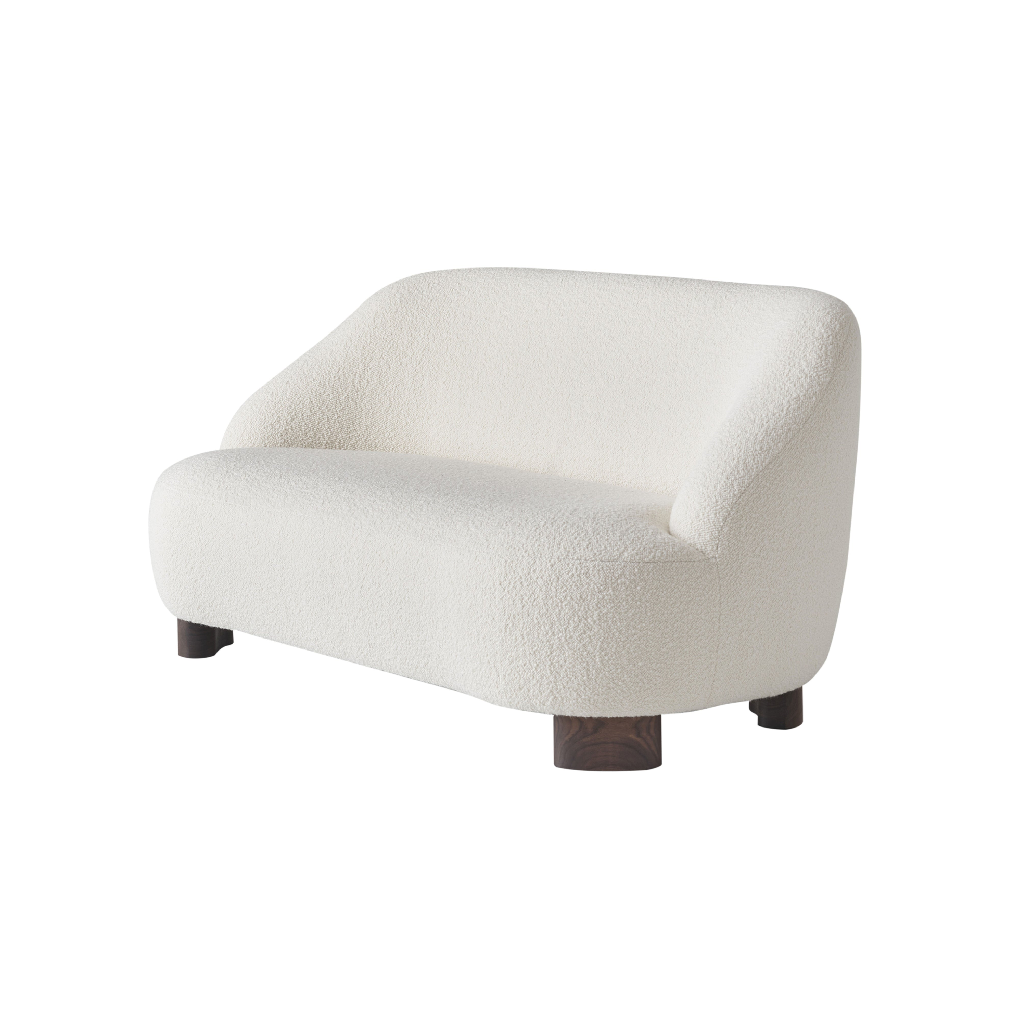 Margas 2 Seater Sofa LC3: Oiled Walnut + Karakorum 001
