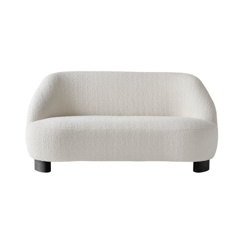 Margas 2 Seater Sofa: LC3 + Black Lacquered Oak + Karakorum 001