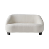 Margas 2 Seater Sofa: LC3 + Black Lacquered Oak + Karakorum 001