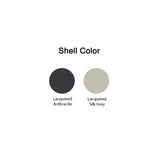 Mariolina Side Chair with Castors: Seat Upholstered - Set of 2