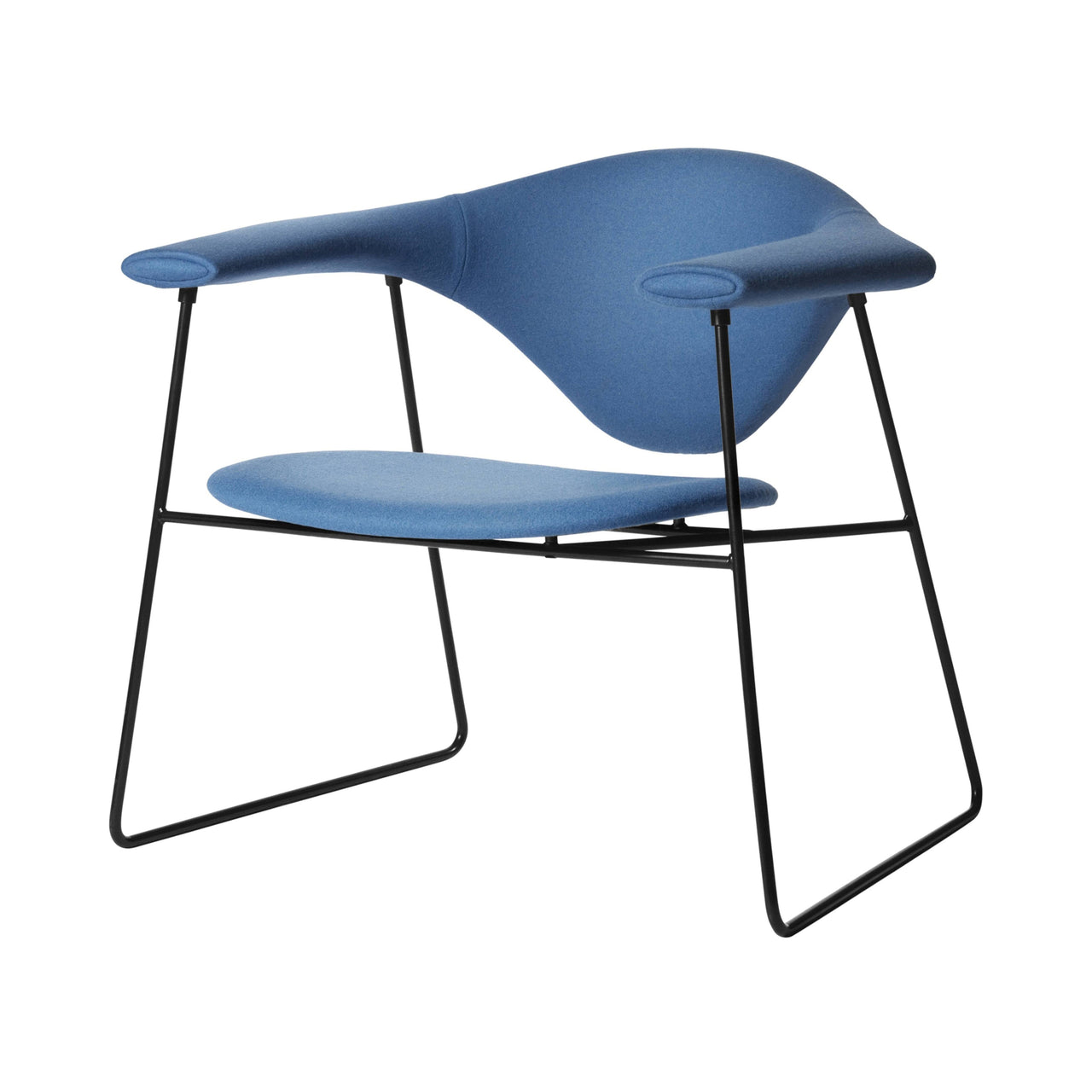 Masculo Lounge Chair: Sledge Base