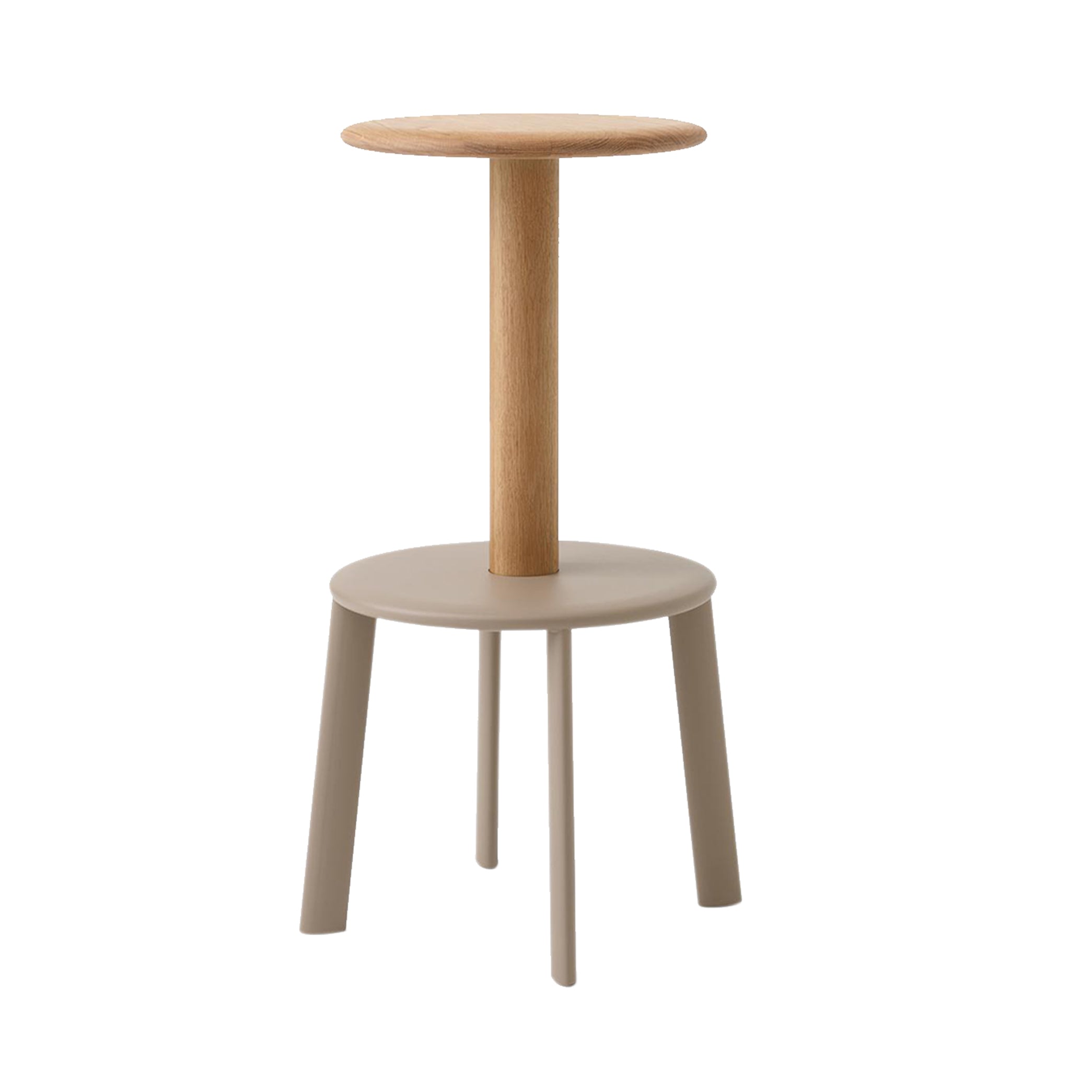 Massif Bar + Counter Stool: AV40 + AV39 + Bar(AV40) + Oak + Grey Beige