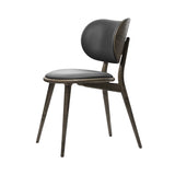 The Dining Chair: Sirka Grey Stained Oak + Black Leather