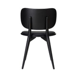 The Dining Chair: Black Stained Beech + Black Leather