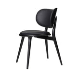 The Dining Chair: Black Stained Beech + Black Leather
