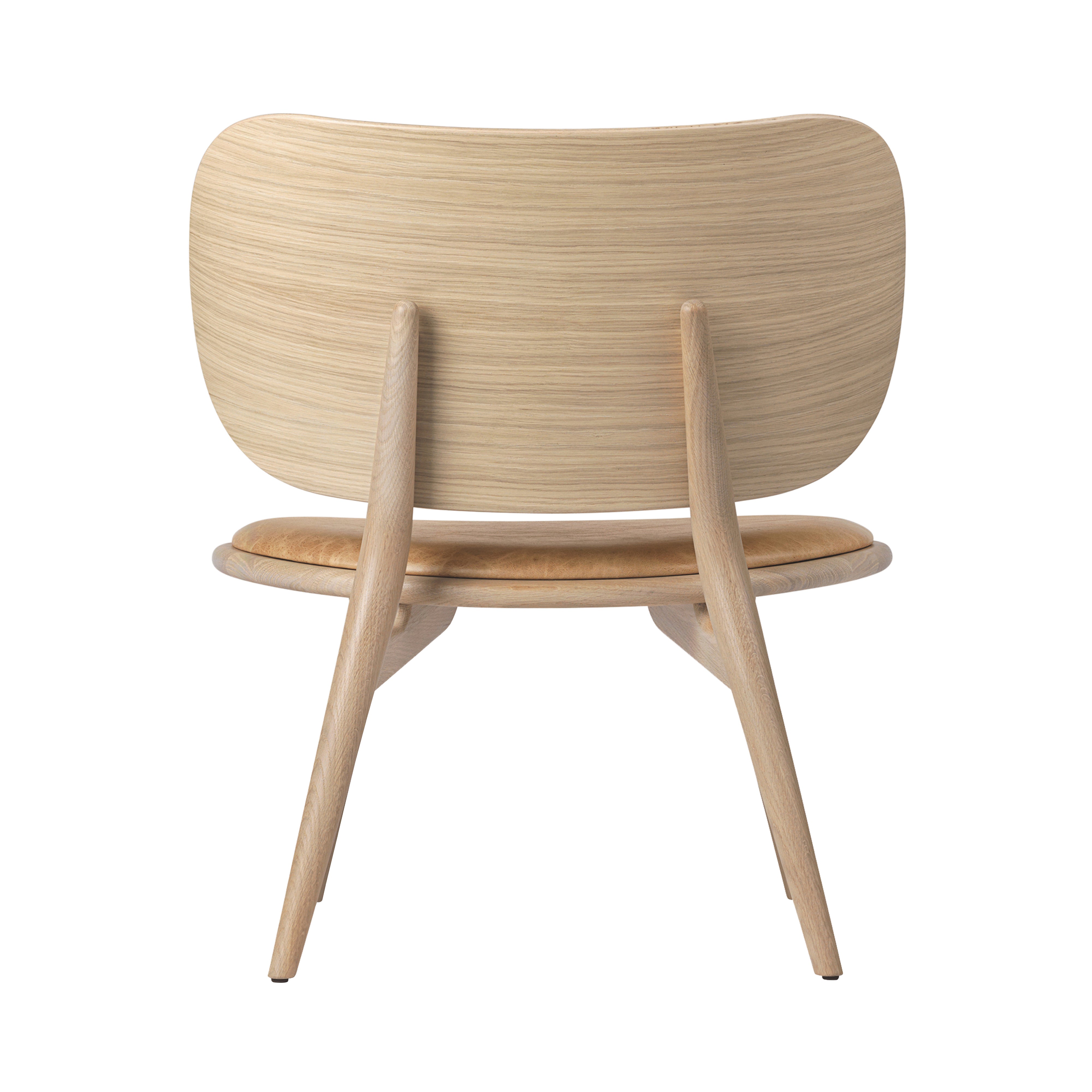 The Lounge Chair: Matt Lacquered Oak + Natural Tanned Leather