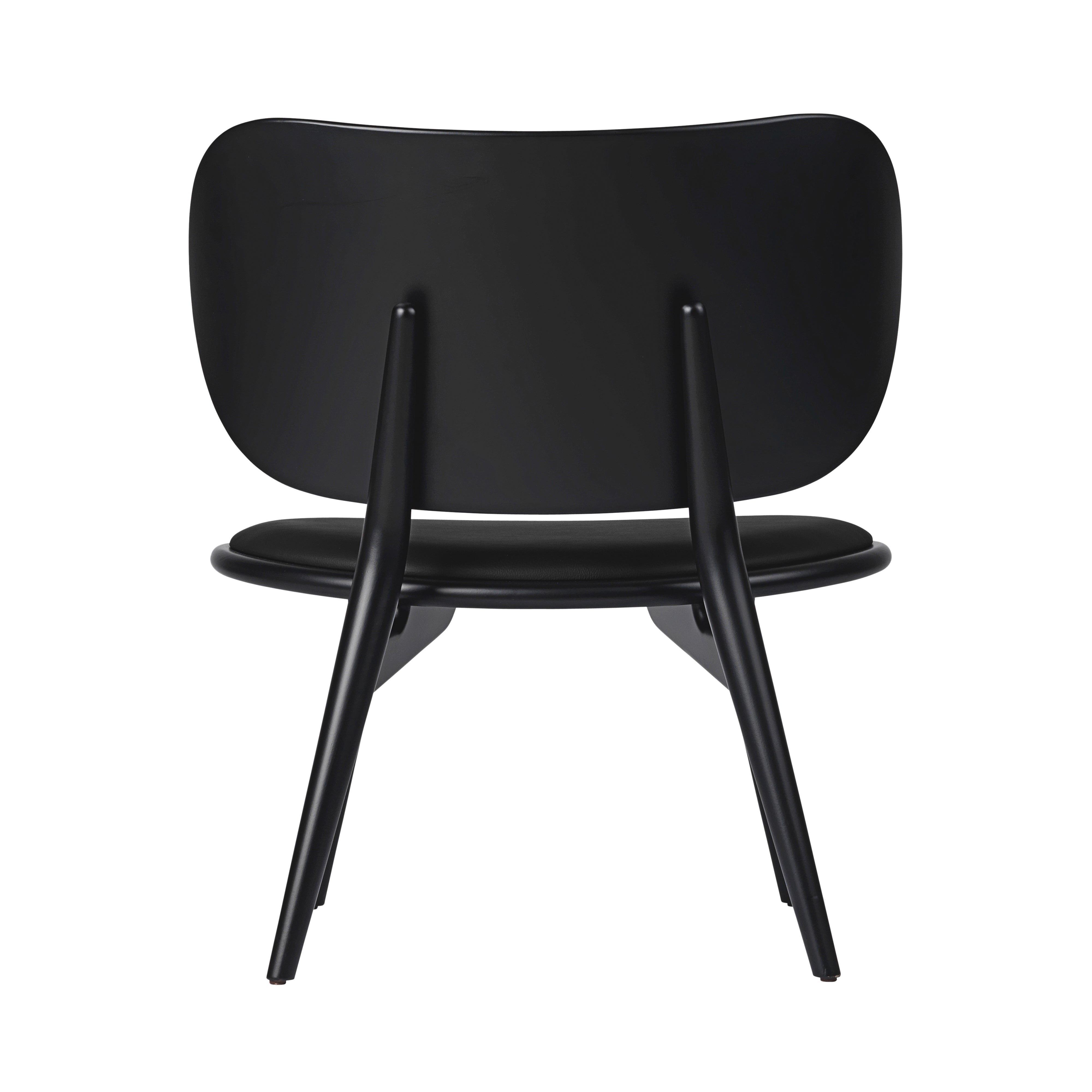 The Lounge Chair: Black Stained Beech + Black Leather