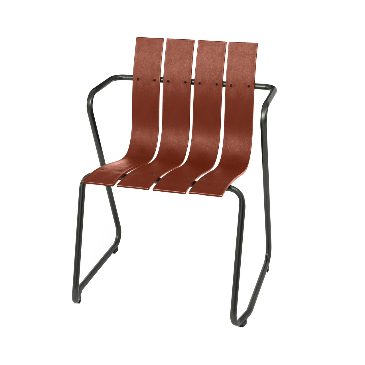 Ocean Stacking Chair: Set of 4 + Burnt Red