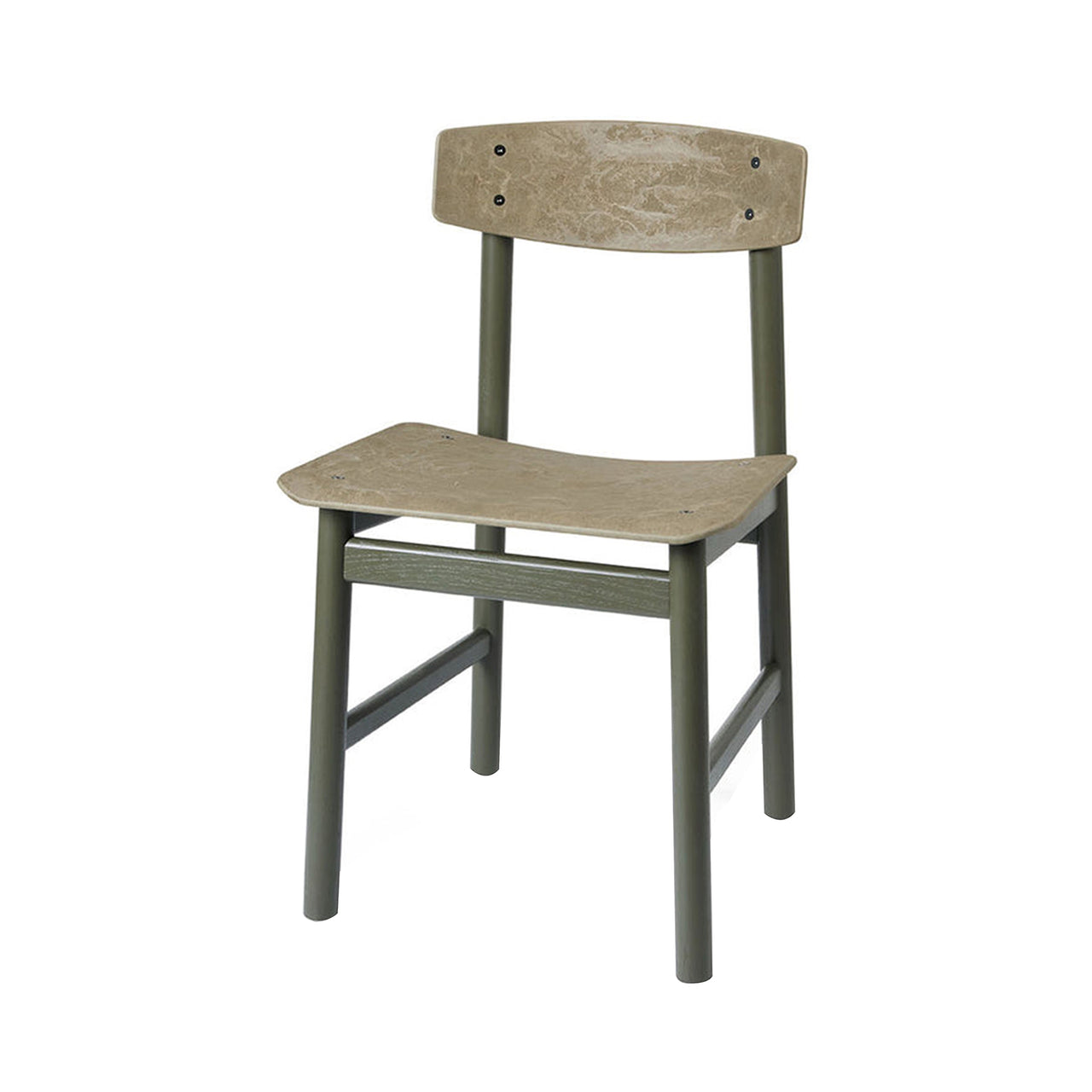 Conscious Chair 3162: Green Oak + Coffee Waste Green