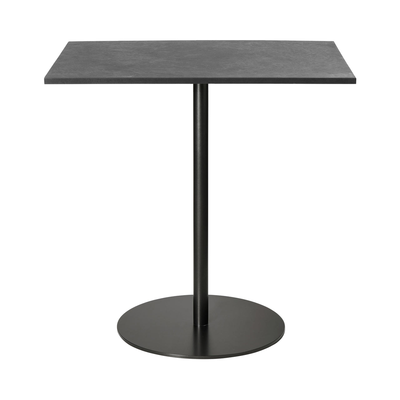 Mater Café Table: Rectangle + Coffee Waste Black