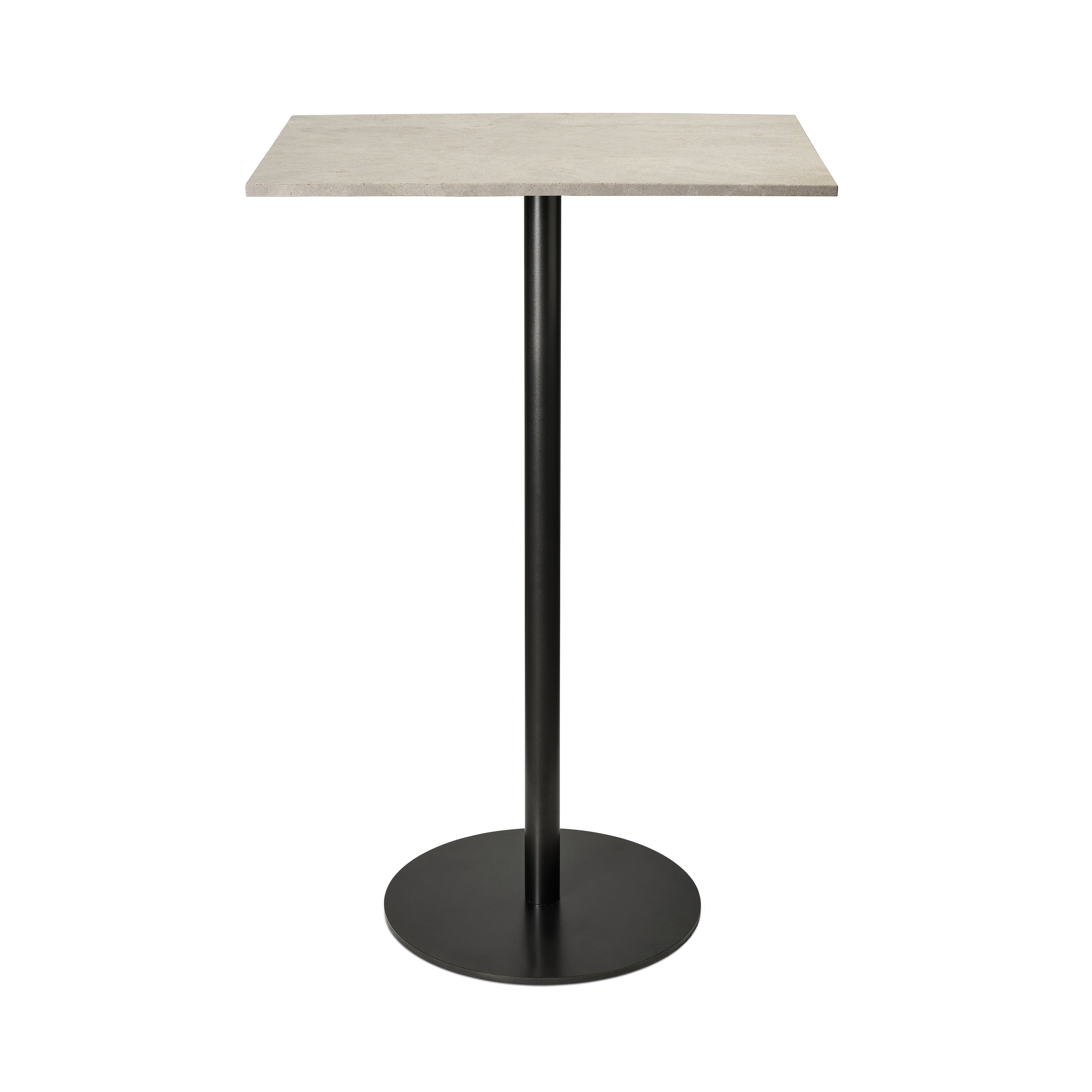 Mater Bar Table: Rectangle + Wood Waste Grey