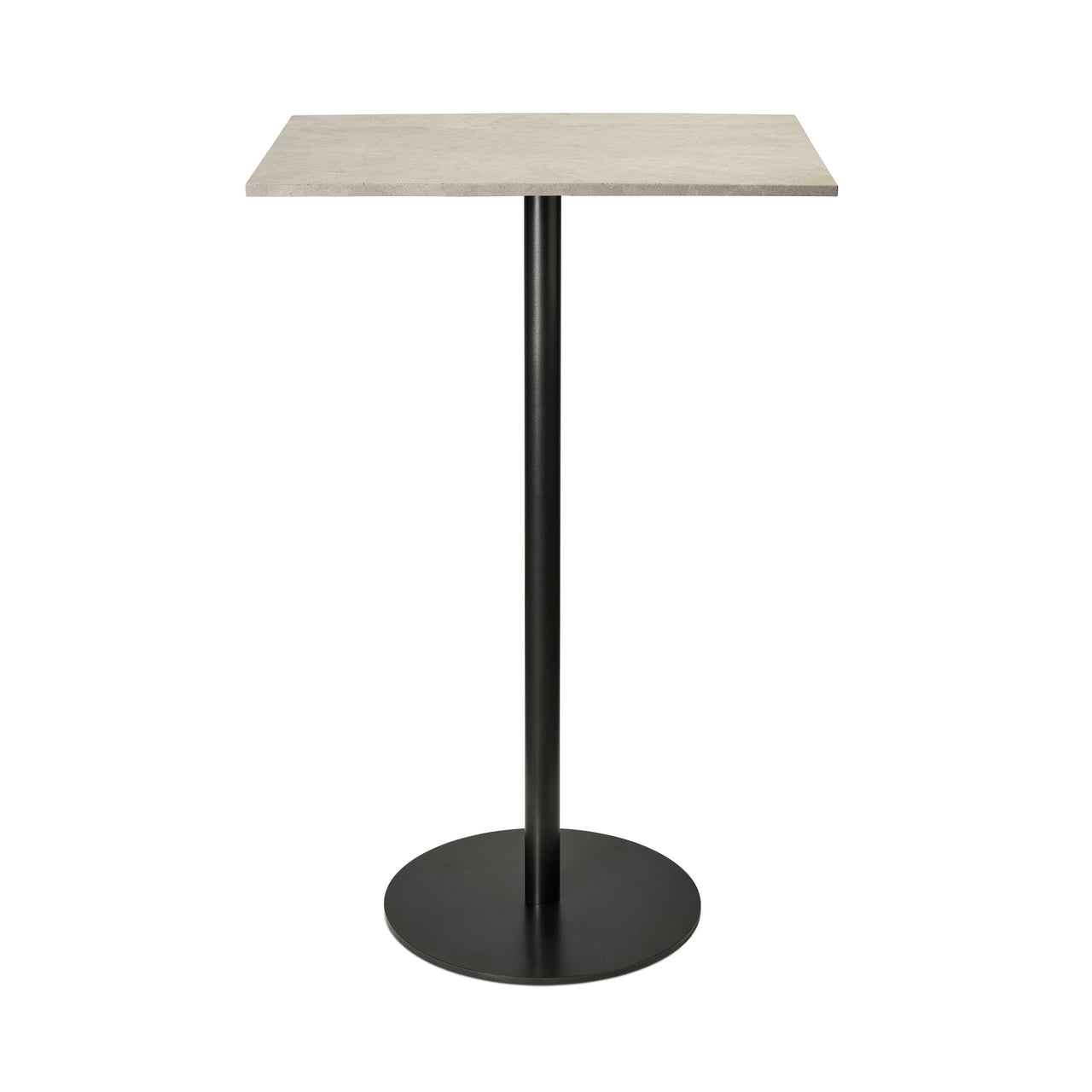 Mater Bar Table: Rectangle + Wood Waste Grey