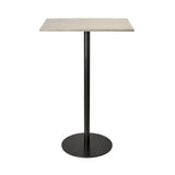 Mater Bar Table: Rectangle + Wood Waste Grey