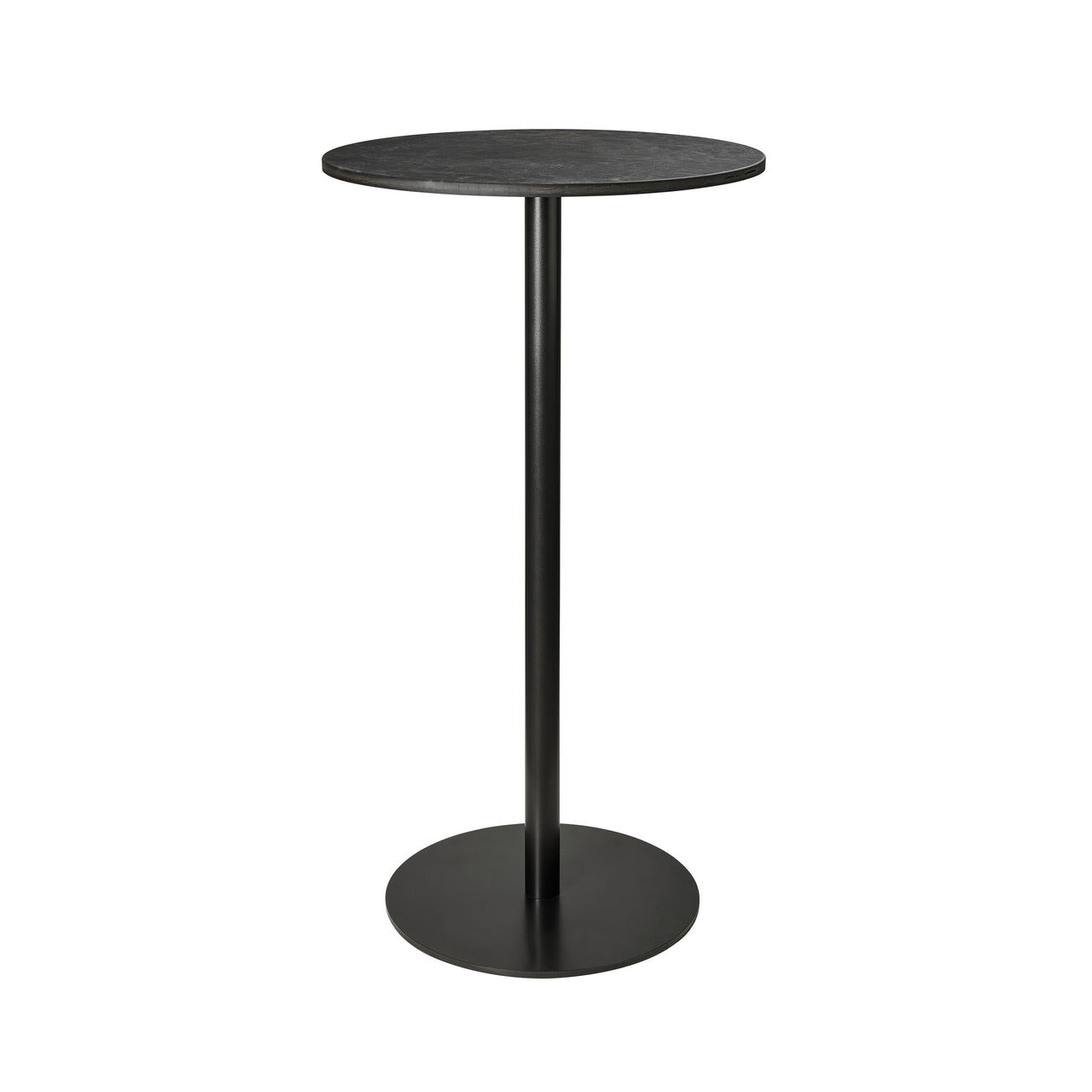 Mater Bar + Counter Table: Bar + Round + Coffee Waste Black
