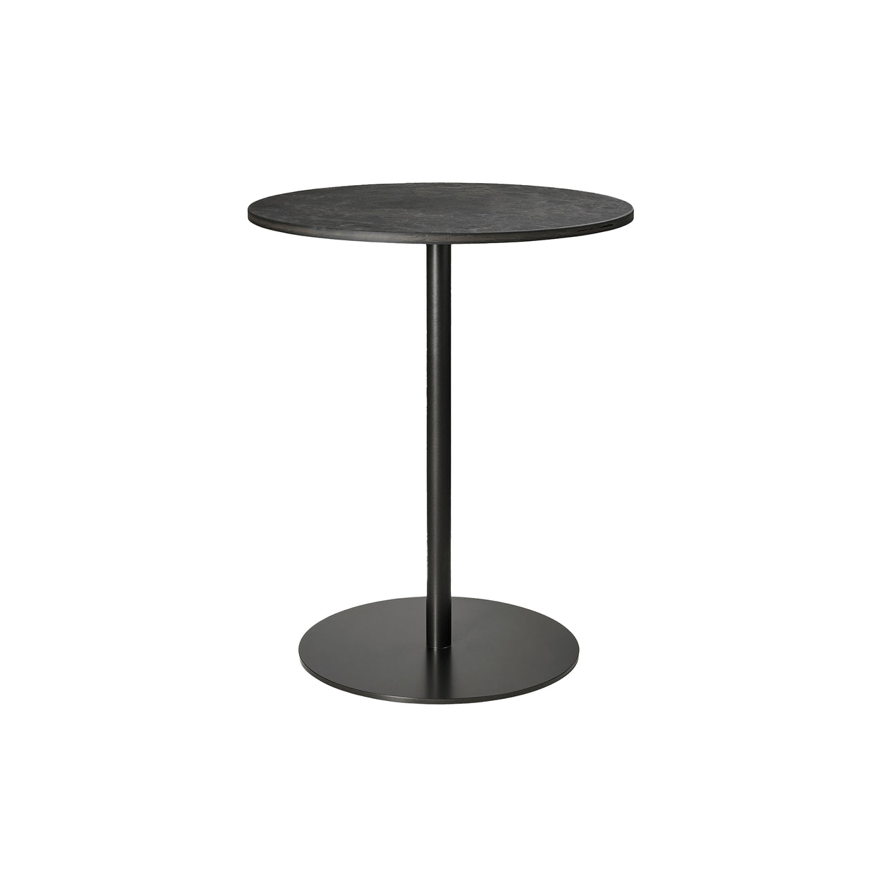 Mater Café Table: Round + Coffee Waste Black