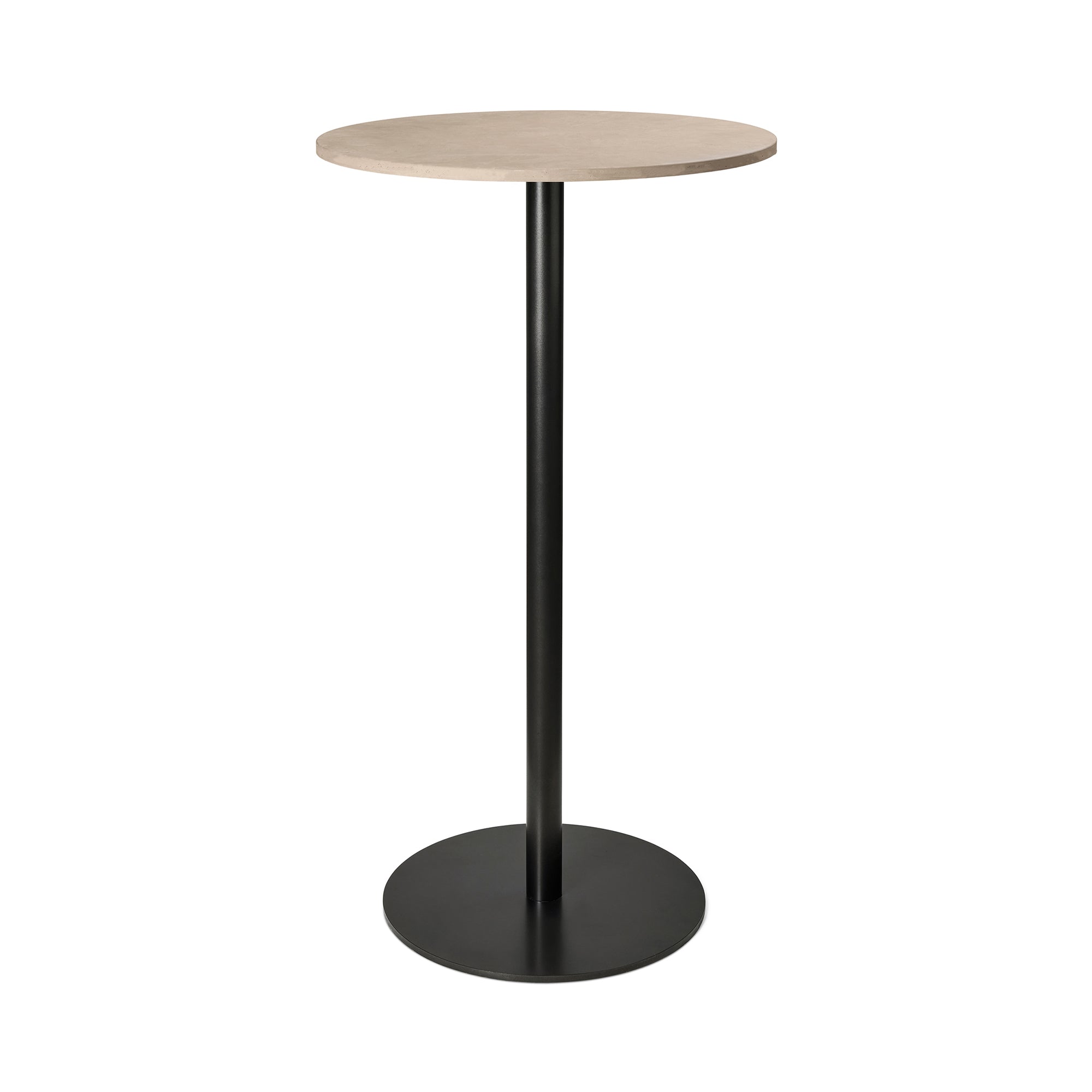 Mater Bar Table: Round + Coffee Waste Light