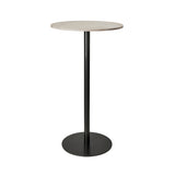 Mater Bar + Counter Table: Bar + Round + Wood Waste Grey