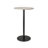 Mater Bar + Counter Table: Counter + Round + Wood Waste Grey