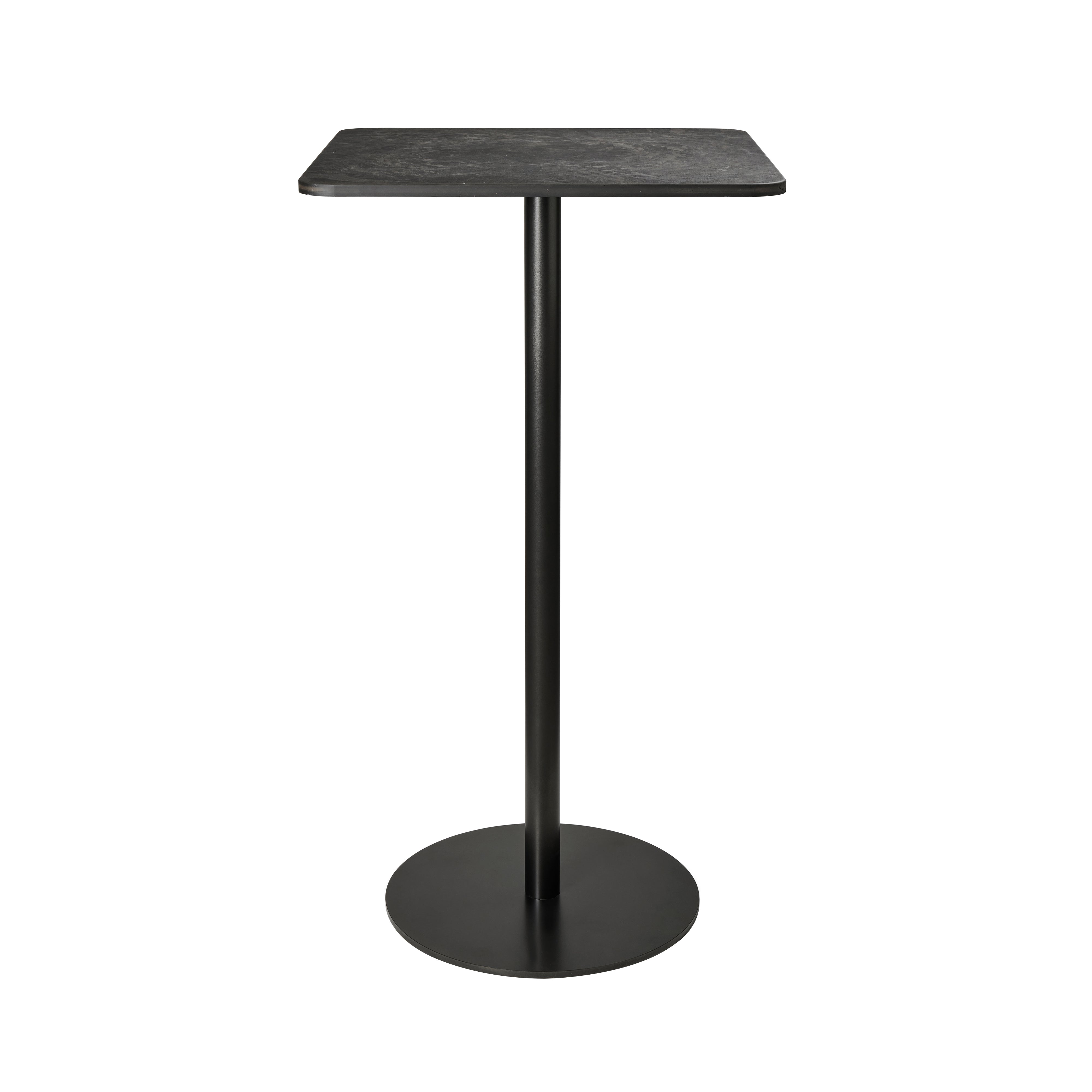 Mater Bar Table: Bar + Square + Coffee Waste Black