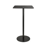 Mater Bar Table: Bar + Square + Coffee Waste Black