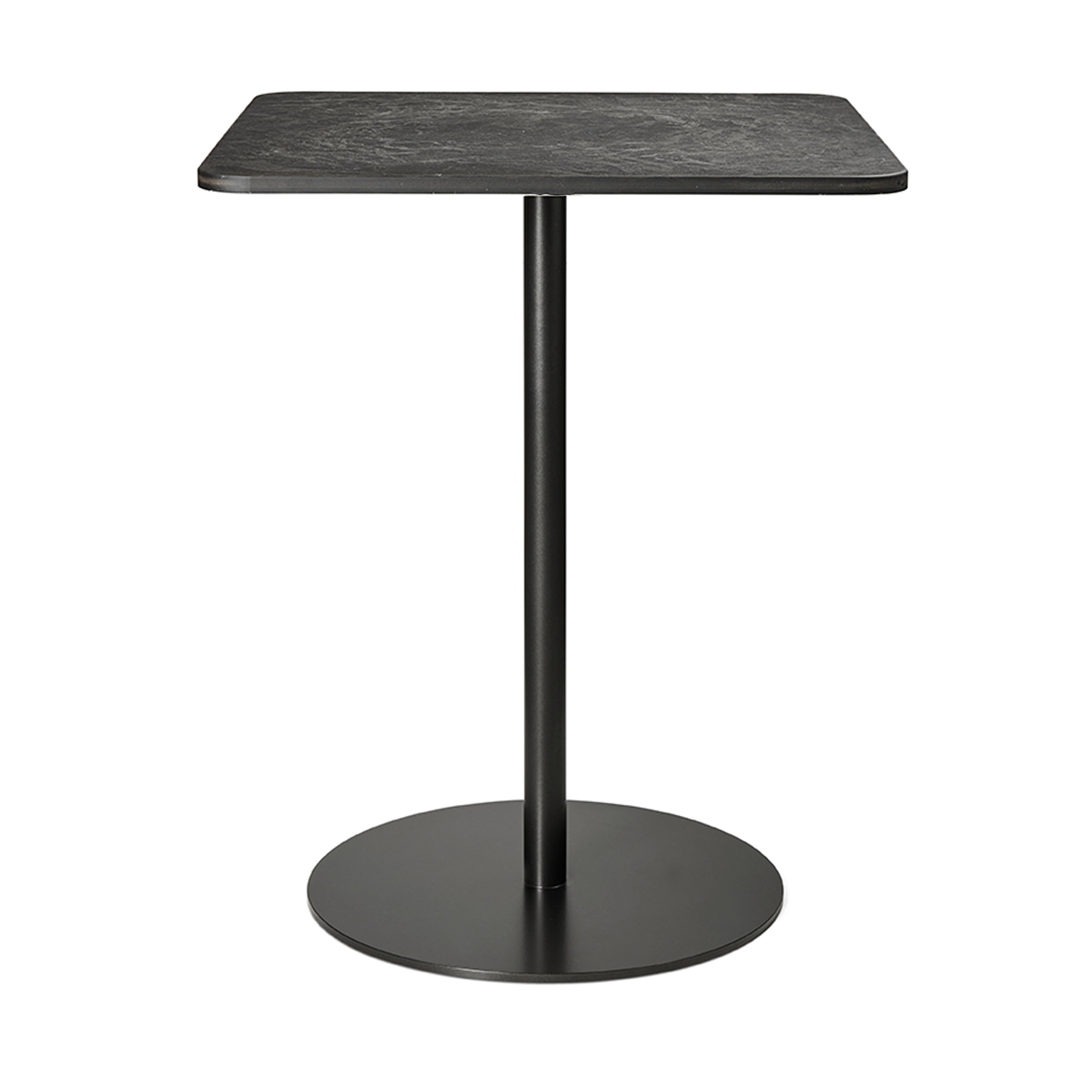 Mater Café Table: Square + Coffee Waste Black