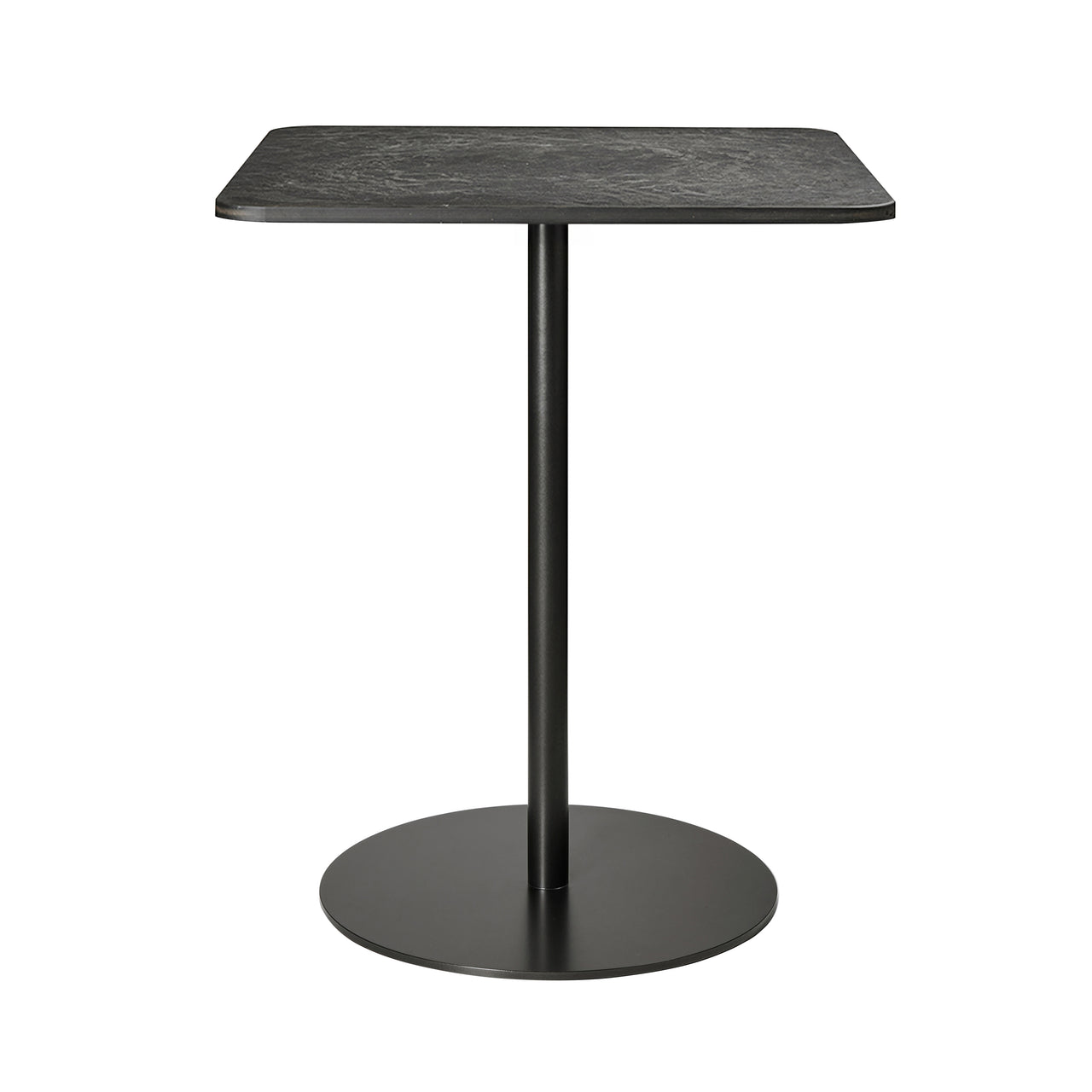 Mater Café Table: Square + Coffee Waste Black