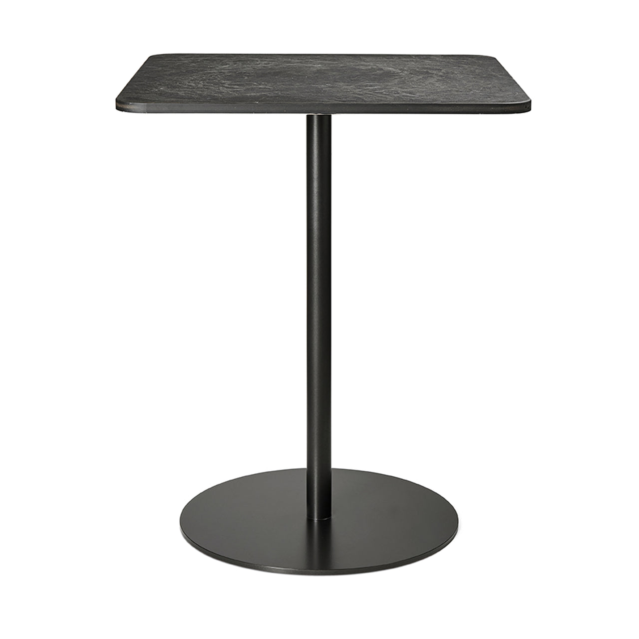 Mater Café Table: Square + Coffee Waste Black
