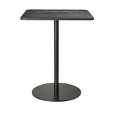 Mater Café Table: Square + Coffee Waste Black