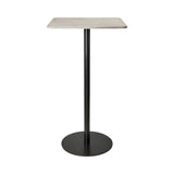 Mater Bar Table: Square + Wood Waste Grey