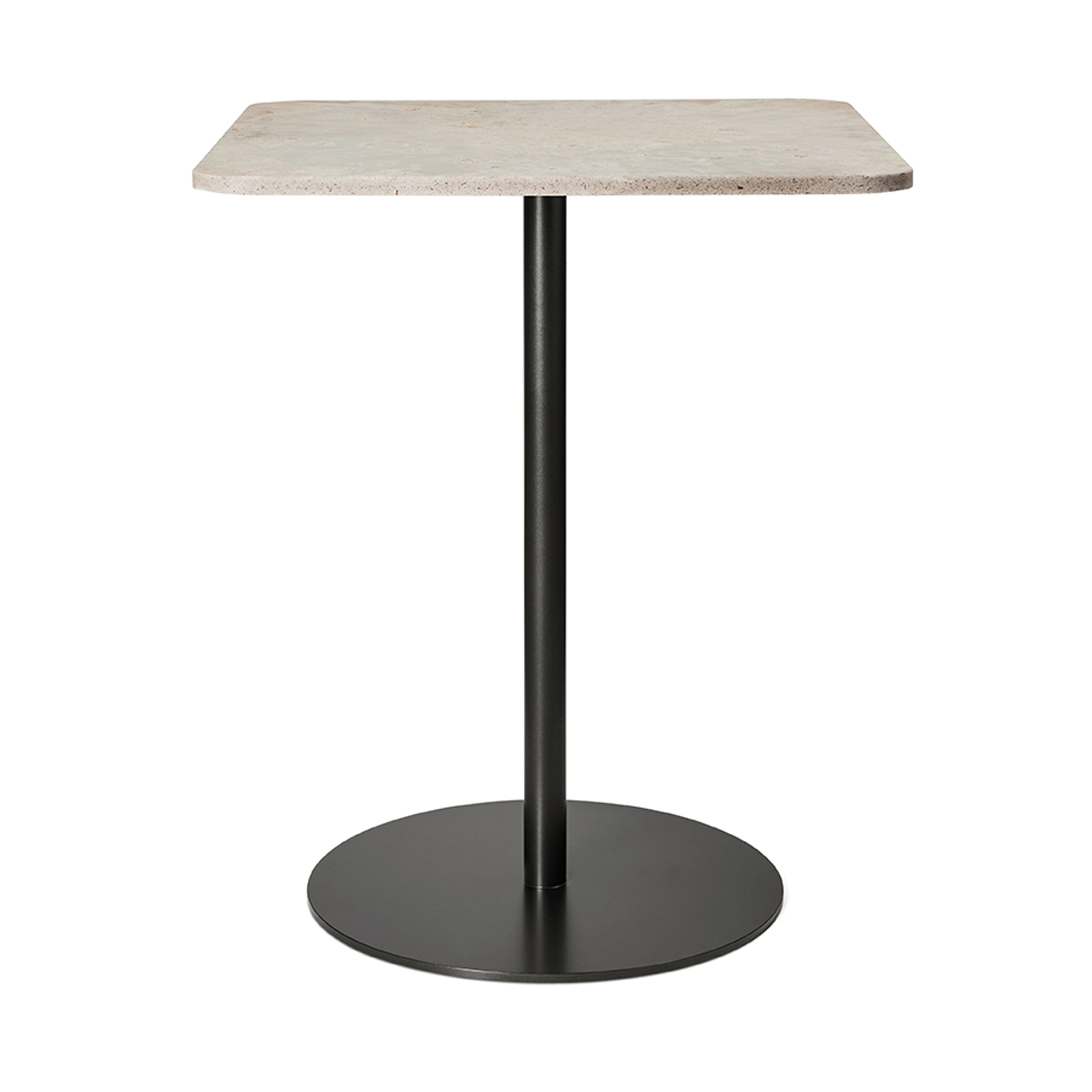 Mater Café Table: Square + Wood Waste Grey