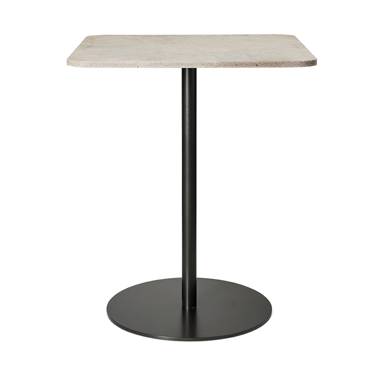 Mater Café Table: Square + Wood Waste Grey