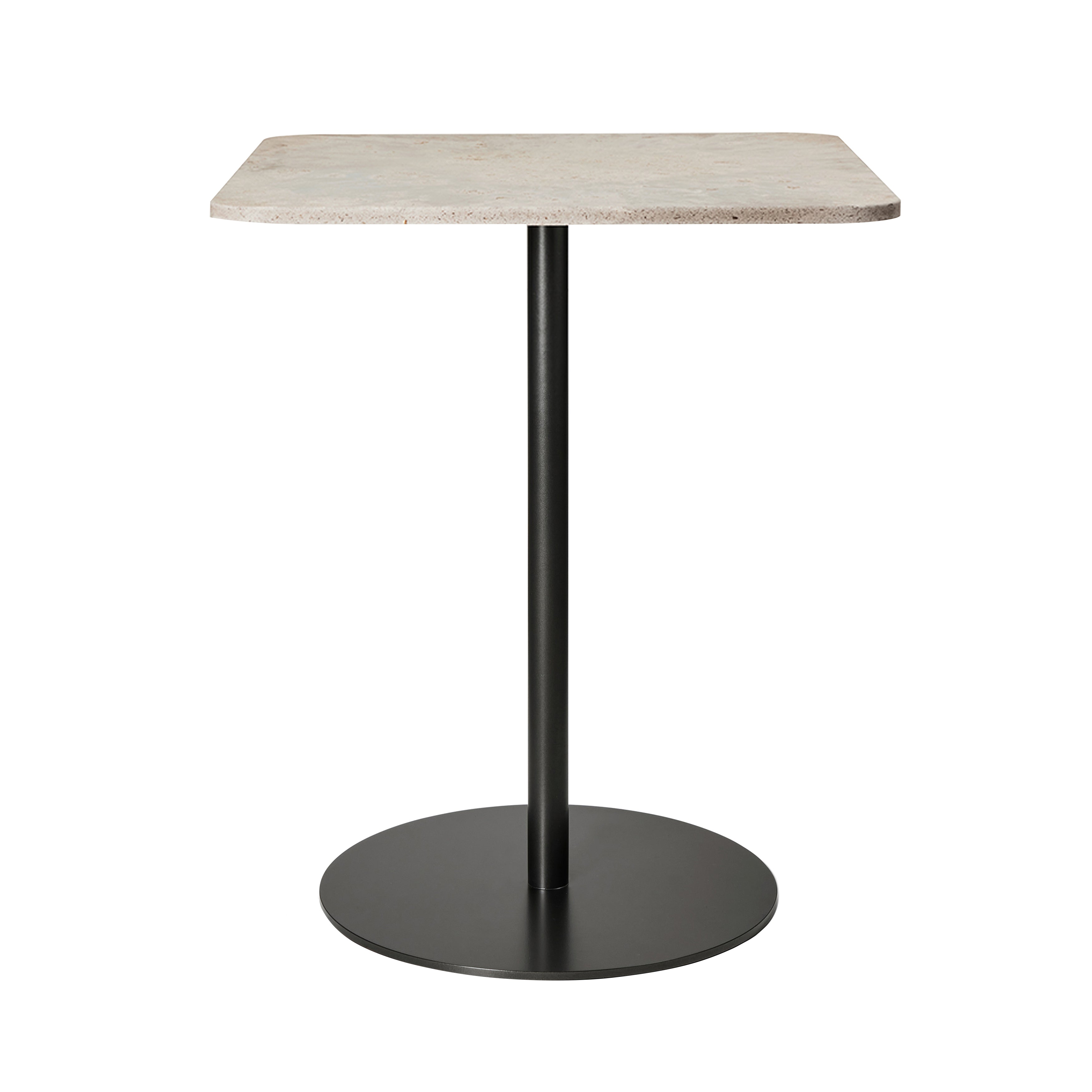 Mater Café Table: Square + Wood Waste Grey