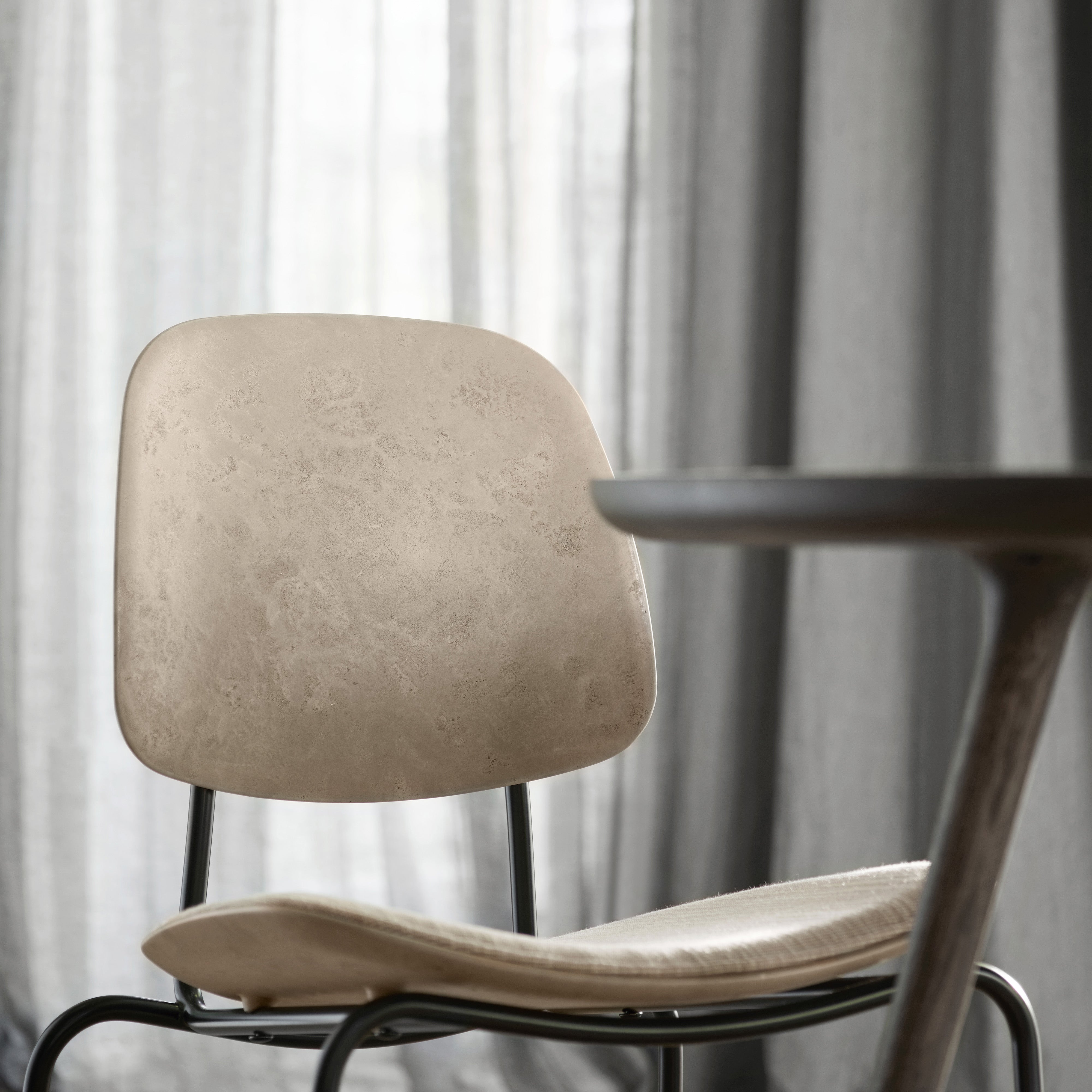 Compound Dining Chair: Seat Upholstered