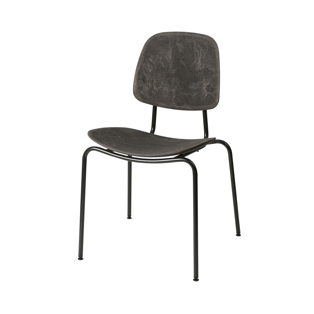 Compound Stacking Dining Chair: Coffee Waste Black