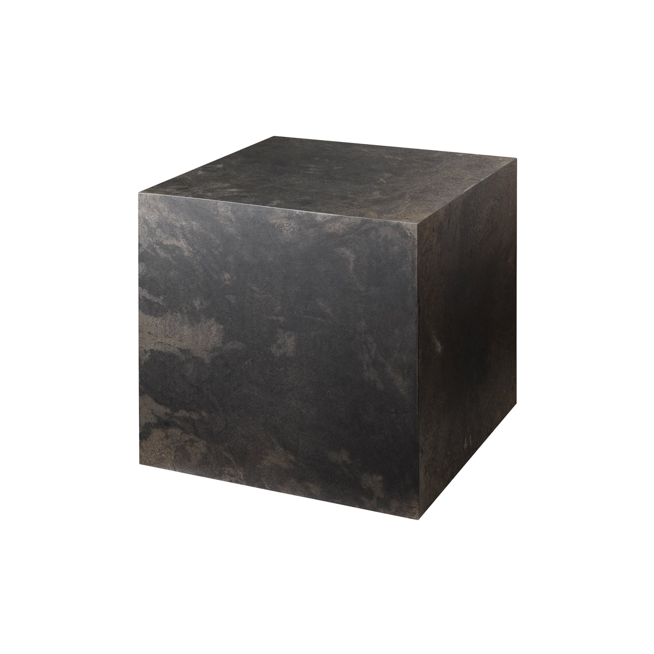 Mater Cube Side Table: Coffee Waste Black