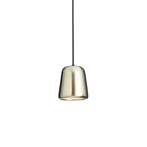 Material Pendant Light: Yellow Steel + Black