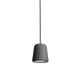 Material Pendant Light: Dark Grey Concrete + Black