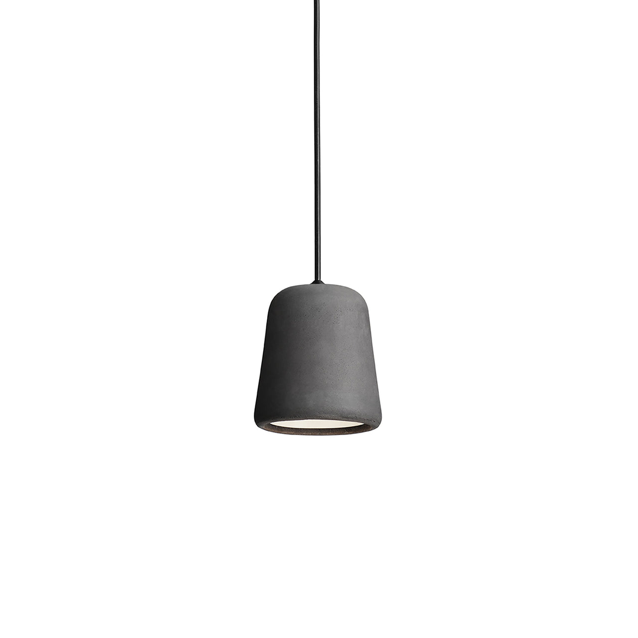 Material Pendant Light: Dark Grey Concrete + Black