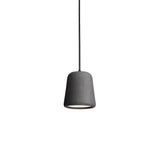 Material Pendant Light: Dark Grey Concrete + Black