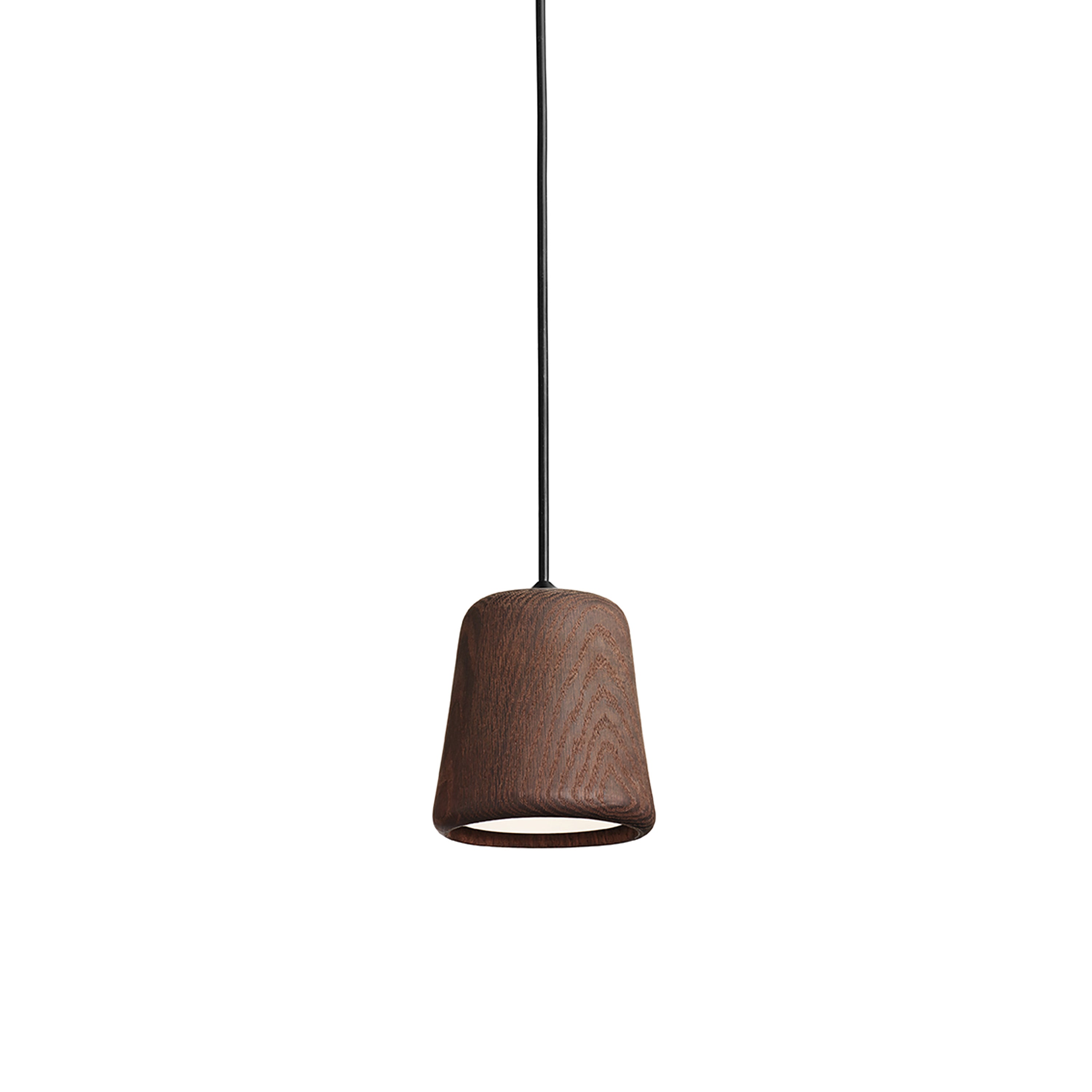 Material Pendant Light: Smoked Oak + Black