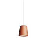 Material Pendant Light: Terracotta + White