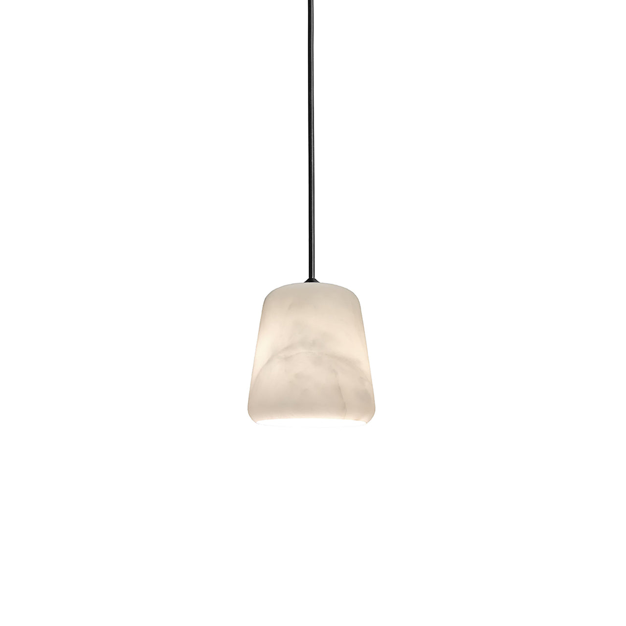 Material Pendant Light: The Black Sheep (White Marble)+ Black